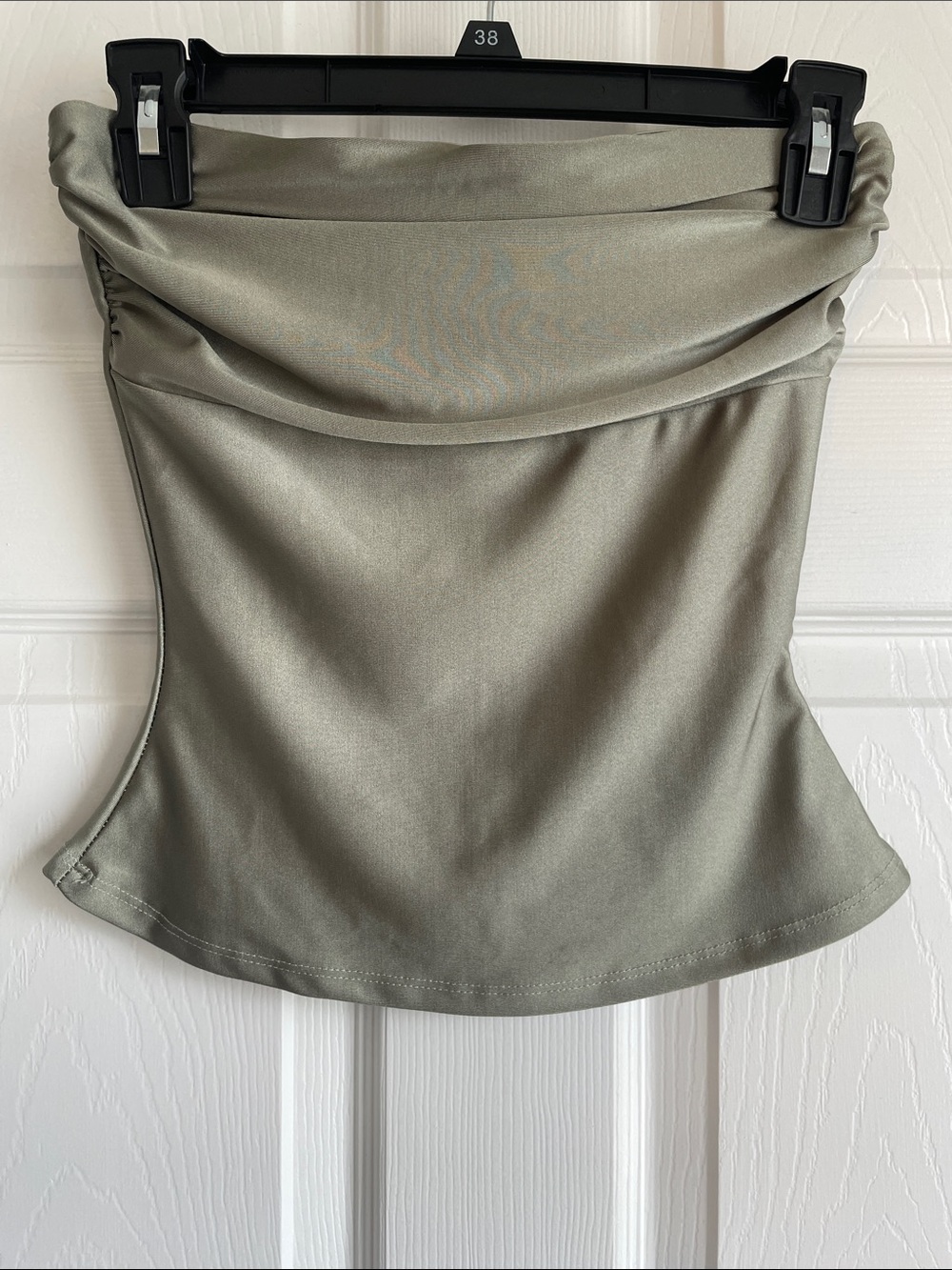 Windsor Strapless Top — Sage Green